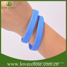 Fábrica de pulseiras de silicone personalizadas personalizado personalizado